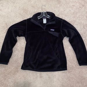 Women’s Patagonia Re-Tool Snap-T Fleece Pullover in Black